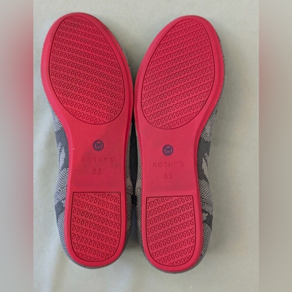 Rothy’s The Loafer Round Toe Flats Gray Botanicamo Camo Slip-on Shoes Sz 6.5 - Picture 8 of 12